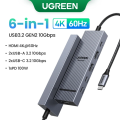Imagem da oferta HUB USB Ugreen 6 em 1 HDMI 4K60Hz USB A C e PD 100W