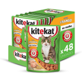 Imagem da oferta Pack Ração Úmida Kitekat Sachê Frango ao Molho para Gatos Adultos 70g - 48 unidades