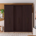 Imagem da oferta Guarda-Roupa Casal Bartira Napoli UP com 2345cm de Largura 6 Portas 4 Gavetas e 4 Prateleiras - Café