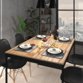 Imagem da oferta Set Mesa De Jantar 120x90 Industrial com 4 Cadeiras Eames Cor Da Tampa Cor Dos Pés Mesa Lâmina Com Preto Cadeiras Pret