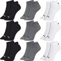 Imagem da oferta Kit 9 Pares Meias Puma Soquete Cano Curto Baixo - Masculina