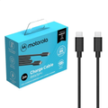 Imagem da oferta Motorola Cabo de Dados 1 Metro USB-C - USB-C Preto