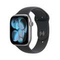 Imagem da oferta Apple Watch Series 11 GPS Caixa Cinza-espacial de Alumínio de 46 mm Pulseira esportiva Preta Tamanho MG - MEV44AMA