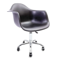 Imagem da oferta Cadeira de Escritório Eames Office com Braço Giratória Base Cromada
