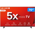 Imagem da oferta Smart TV 70" 4K LG Ultra HD 70UT8050 com Processador a5 Ger7 AI Alexa/Chromecast integrado Otimizador de Jogos webOS