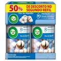 Imagem da oferta Aromatizador de Ambiente Bom Ar Automático Aerossol Freshmatic Flor de Algodão 2 Refis de 250ml Cada