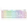 Imagem da oferta Teclado Mecânico Redragon Horus RGB Switch Brown ABNT2 Branco - Branco - Unissex - Único