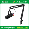 Imagem da oferta Microfone Gamer Dinâmico Fifine AM8T RGB USB/XLR Preto Com Braço Articulado