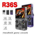Imagem da oferta R36S novo console de jogos retrô de 3,5 polegadas Linux sistema de código aberto console de jogos portátil com grande