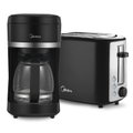 Imagem da oferta Cafeteira Elétrica Preta 1,5L + Torradeira Elétrica Automática QuickToast Preta -