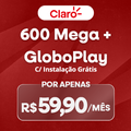 Imagem da oferta Imperdível por apenas R$ 59,90: 600 Mega + Globoplay grátis (6 meses)