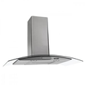 Imagem da oferta Coifa de Parede Fogatti Slim 90cm Vidro Curvo Inox - 220V - Coifa de Parede