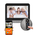 Imagem da oferta Campainha da Porta Tuya Peephole com Câmera 3MP Vida inteligente 1080p wifi 5000mah
