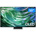 Imagem da oferta Smart TV 55" 4K OLED Samsung 144Hz Wi-Fi Bluetooth com Alexa 4 HDMI 2 USB - QN55S90DAGXZD