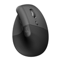 Imagem da oferta Mouse Sem Fio Logitech Lift 4000 DPI 6 Botões Bluetooth Ergonômico USB Grafite - 910-006466
