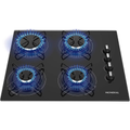 Imagem da oferta Cooktop a Gás 4 Bocas Mondial Preto/Inox Bivolt - CTG-01