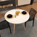 Imagem da oferta Mesa Redonda Branca 90cm Industrial Sofa Sogude