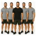 Imagem da oferta Kit 5 Camisetas Dry Fit Anti Odor Para Academia E Treino
