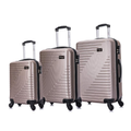 Imagem da oferta Conjunto de 3 Malas de Viagem PP P e M Chicago Swiss Move Champagne