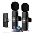 Imagem da oferta Microfone Sem Fio Duplo Lapela Profissional iPhone Android Cor Lightning - iPhone