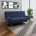 Imagem da oferta sofá cama 180m Isabel Suede Azul Adonai Estofados - Azul Marinho