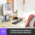 Imagem da oferta Combo Teclado e Mouse sem fio Logitech MK220 com Design Compacto Conexão USB Pilhas Inclusas e Layout ABNT2