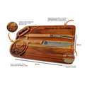 Imagem da oferta Kit Tábua de Madeira + Garfo e Faca para Churrasco Personalizado Nome