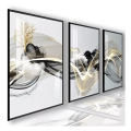 Imagem da oferta Quadros Decorativos Sala Abstrato Linha Gold Luxo