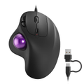 Imagem da oferta Nulea Mouse Trackball M509 com fio design ergonômico fácil controle de polegar rastreamento preciso e suave