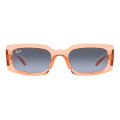 Imagem da oferta Óculos de sol Ray-Ban Kiliane Bio-Based Rb4395 667771 54 tamanho M desenho Retangular armação laranja y lente laranj