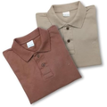 Imagem da oferta KIT 2 Camisas Polo Masculina Algodão (BR Alfa do P ao GG Regular AREIA MARROM)