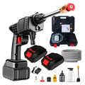 Imagem da oferta Lavadora Lava Jato Portátil Pressão 2 Baterias + Maleta Preto 127220v 50 Hz X 60 Hz