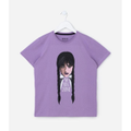 Imagem da oferta Camiseta Infantil com Estampa Wandinha - Tam 7 a 14 Anos