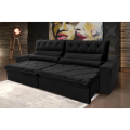 Imagem da oferta Sofá Retrátil Reclinável França 2,50m Suede Com Molas no Assento King house