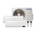 Imagem da oferta Ar Condicionado Multi Bi Split Samsung Wind Free 18000 BTUs (1x9000+1x12000) Quente/Frio Inverter 220V