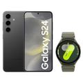 Imagem da oferta Smartphone Samsung Galaxy S24 256GB Preto + Smartwatch Samsung Galaxy Watch7 40mm Verde 32GB Bluetooth