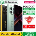 Imagem da oferta Smartphone POCO X7 versión Global teléfonomóvil dimensión 7300-Ultra 6,67 "1,5 K pantalla curva 45W