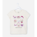 Imagem da oferta Blusa Infantil com Estampa Carinhas de Gatinhos - Tam 5 a 12 Anos
