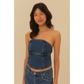 Imagem da oferta Corselet Jeans Sem Alça- Farm Rio