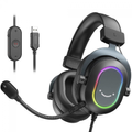 Imagem da oferta Headset Gamer Fifine H6 7.1 Surround Drivers de 50mm RGB USB Black