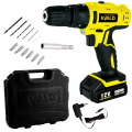 Imagem da oferta Parafusadeira Furadeira Bateria 12V com Impacto Bivolt PFE-012EVI Maleta e Kit EVALD