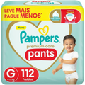 Imagem da oferta Pampers Pants Premium Care Fralda Fácil de Vestir G 112 Unidades