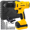 Imagem da oferta Parafusadeira Furadeira Profissional Led Broca Maleta PFV120 Vonder