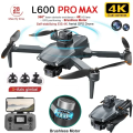 Imagem da oferta 2025 novo l600 pro max gps drone 5km 4k profissional hd câmera dupla 3 eixos cardan 360 evitar obstáculos sem escova q