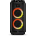 Imagem da oferta PHILIPS Caixa de Som Bluetooth Party Speaker com Luzes LED TAX420978 FM USB Cartão SD Auxiliar TWS Entradas Microfone