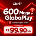 Imagem da oferta 600 Mega + Globoplay com R$ 400 OFF e instalação grátis