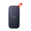 Imagem da oferta SSD Externo Portátil Sandisk 1TB USB Leitura: 800MB/s Preto e Laranja - SDSSDE30-1T00-G26