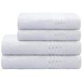 Imagem da oferta Jogo de Toalhas de Banho e Rosto Camesa Decor Branco 4 Peças