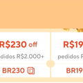 Imagem da oferta CUPOM DISPONÍVEL ATÉ 300 REAIS NA