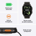 Imagem da oferta Apple Watch Ultra 3 GPS + Cellular CaixaNatural de Titânio 49mm Pulseira Oceana Azul-âncora